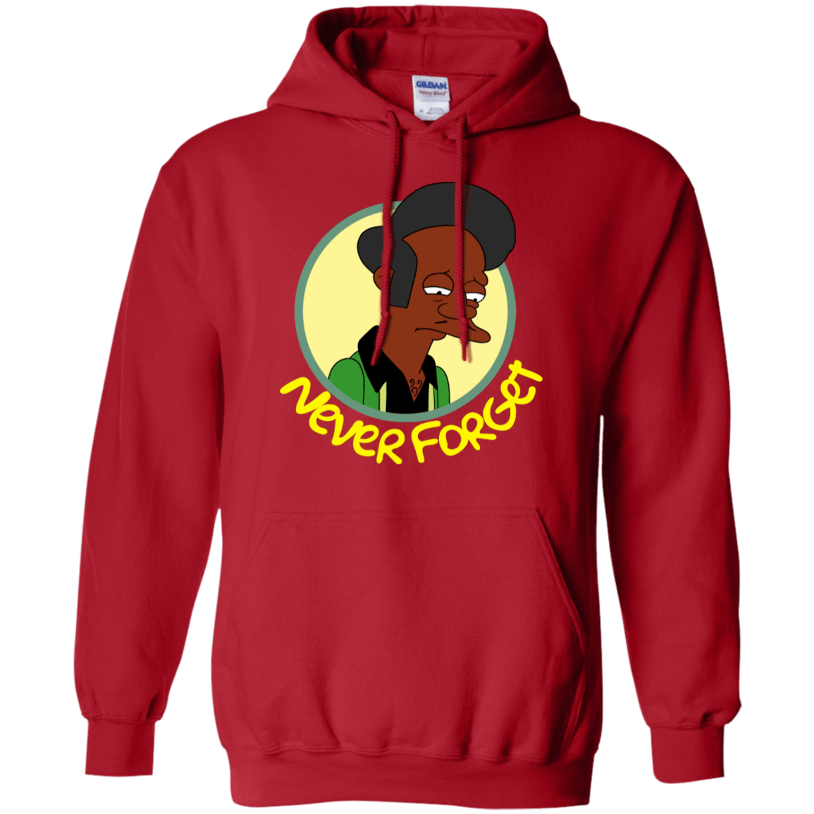 Sweatshirts Red / S Never Forget Apu Pullover Hoodie