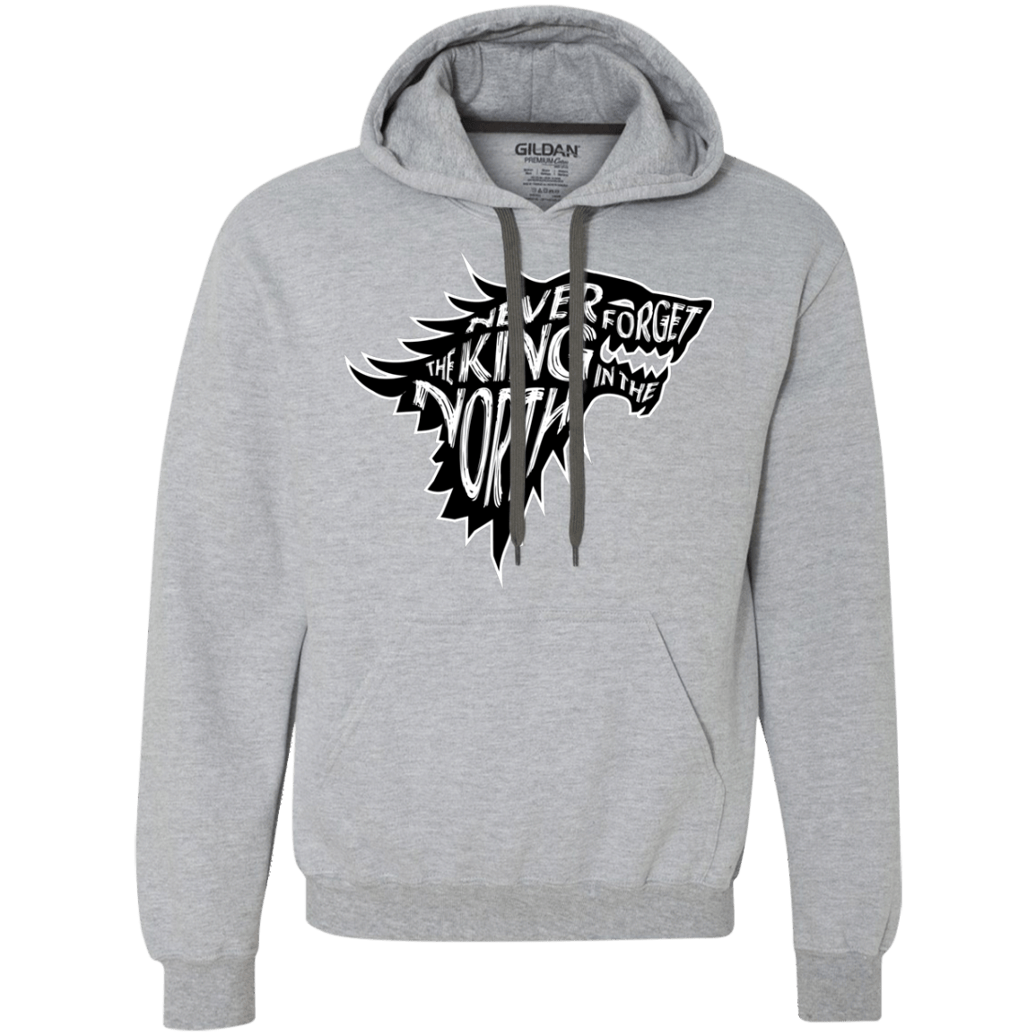 Sweatshirts Sport Grey / S Never Forget The King In The North Premium Fleece Hoodie
