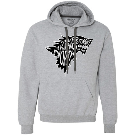 Sweatshirts Sport Grey / S Never Forget The King In The North Premium Fleece Hoodie