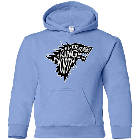 Sweatshirts Carolina Blue / YS Never Forget The King In The North Youth Hoodie