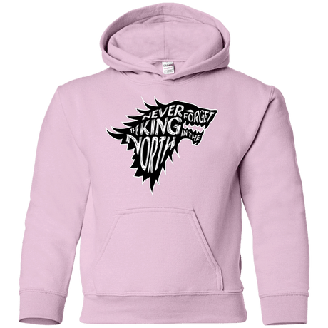 Sweatshirts Light Pink / YS Never Forget The King In The North Youth Hoodie
