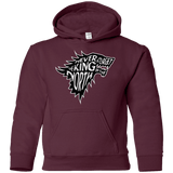 Sweatshirts Maroon / YS Never Forget The King In The North Youth Hoodie