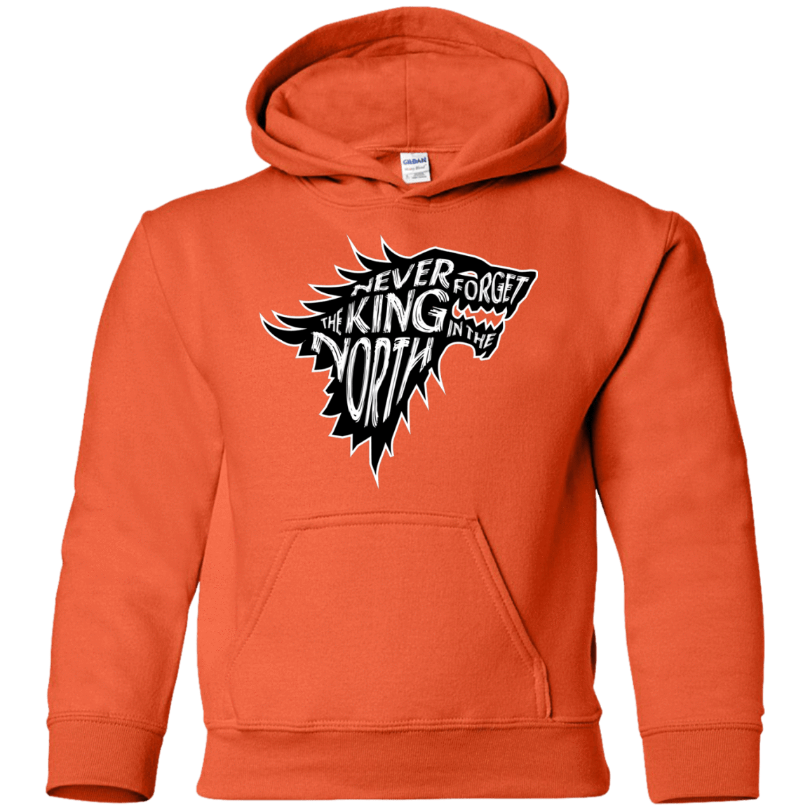 Sweatshirts Orange / YS Never Forget The King In The North Youth Hoodie