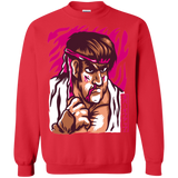 Sweatshirts Red / S Never Give Up Crewneck Sweatshirt