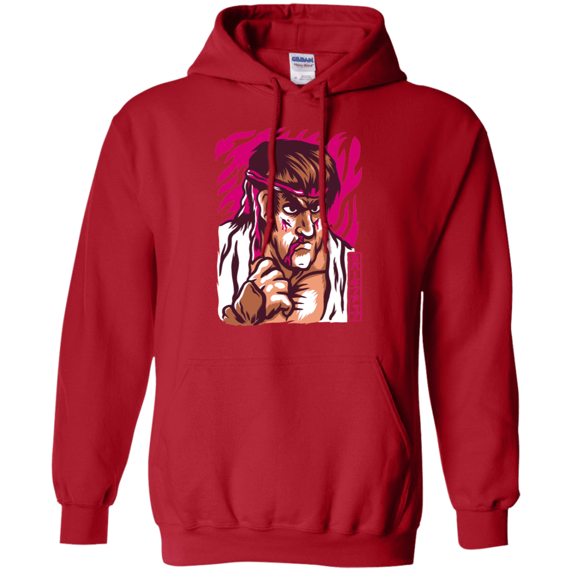 Sweatshirts Red / S Never Give Up Pullover Hoodie