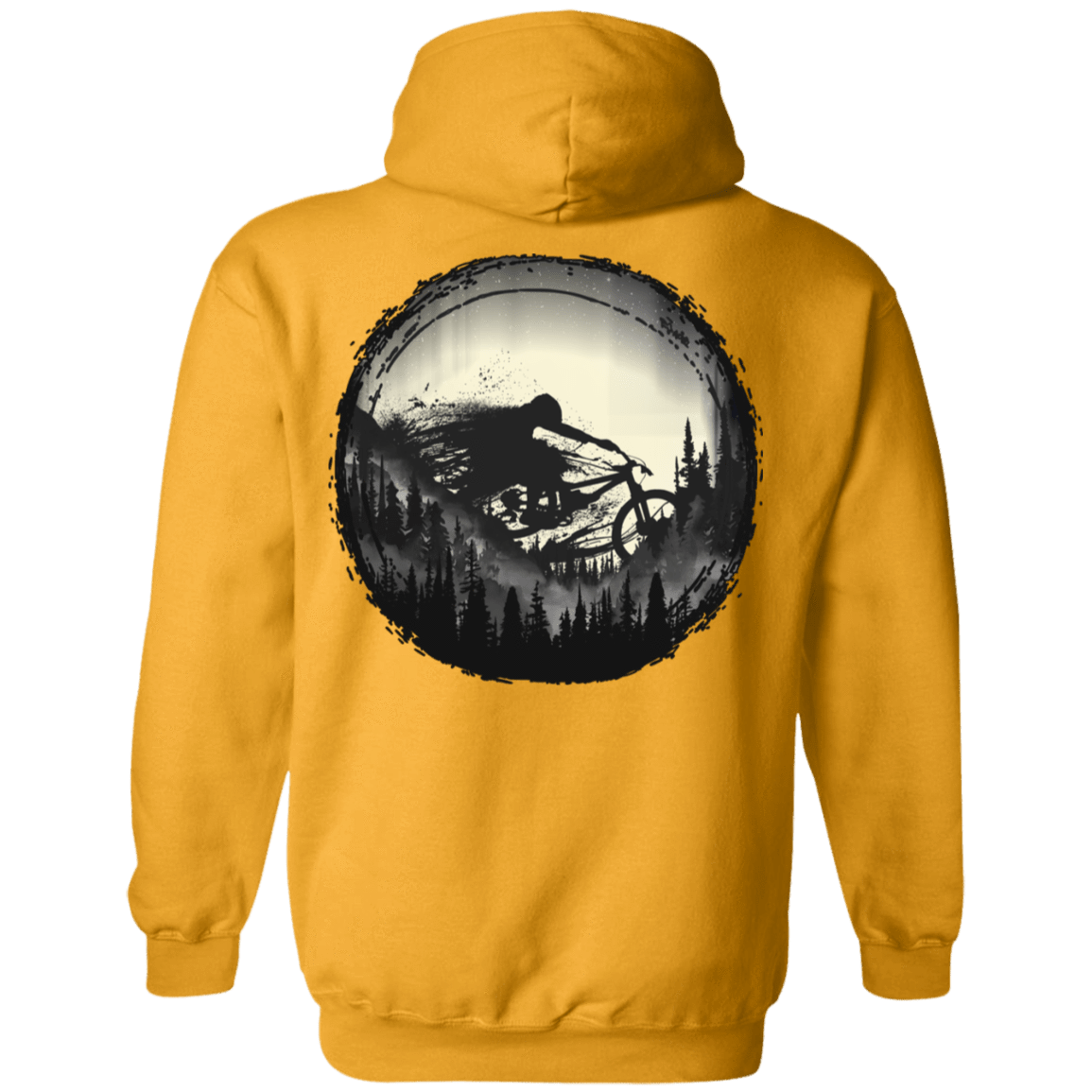 Sweatshirts Gold / S Never Gonna Leave The Woods Back Print Pullover Hoodie