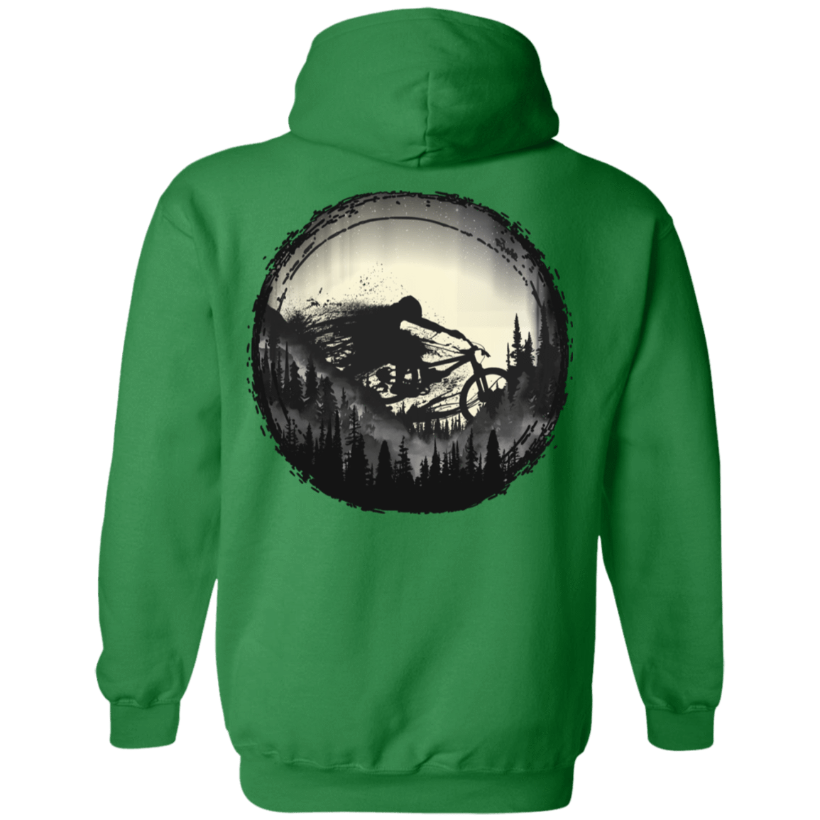 Sweatshirts Irish Green / S Never Gonna Leave The Woods Back Print Pullover Hoodie