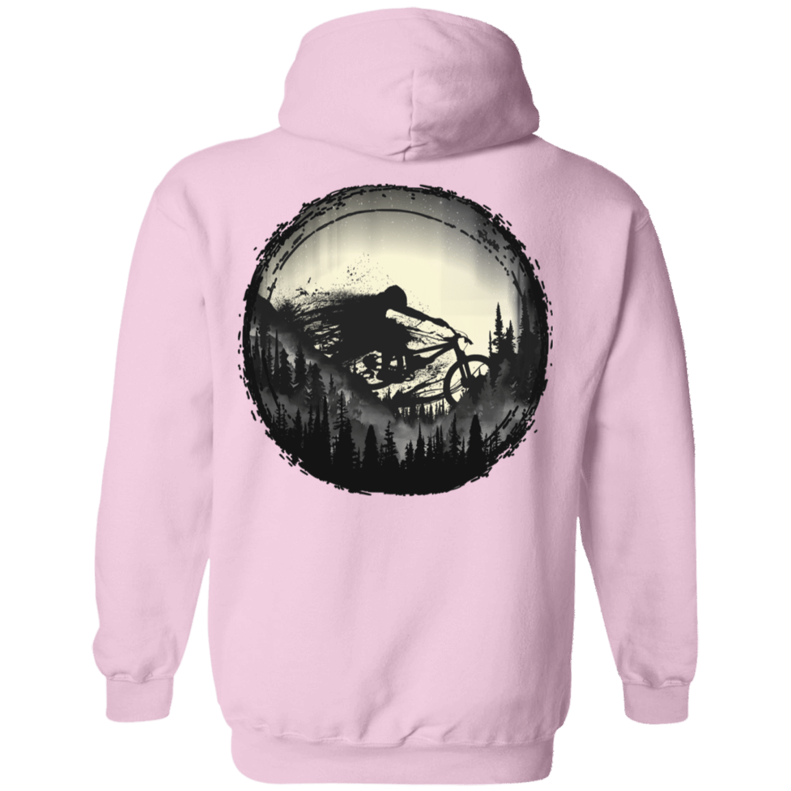 Sweatshirts Light Pink / S Never Gonna Leave The Woods Back Print Pullover Hoodie