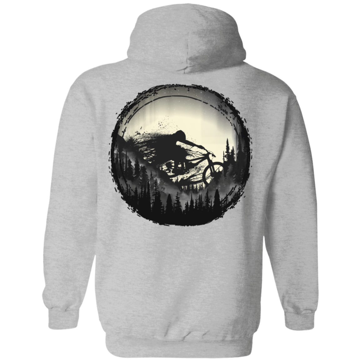 Sweatshirts Sport Grey / S Never Gonna Leave The Woods Back Print Pullover Hoodie