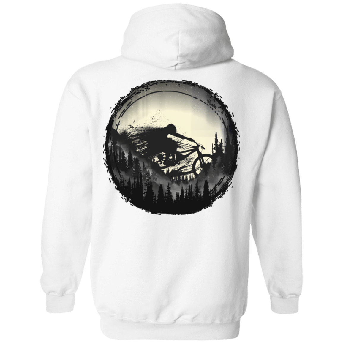 Sweatshirts White / S Never Gonna Leave The Woods Back Print Pullover Hoodie