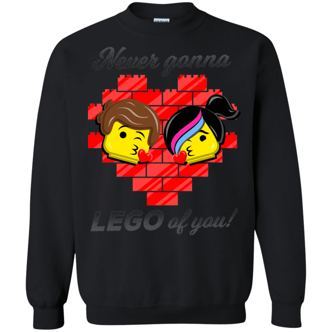 Sweatshirts Black / S Never LEGO of You Crewneck Sweatshirt