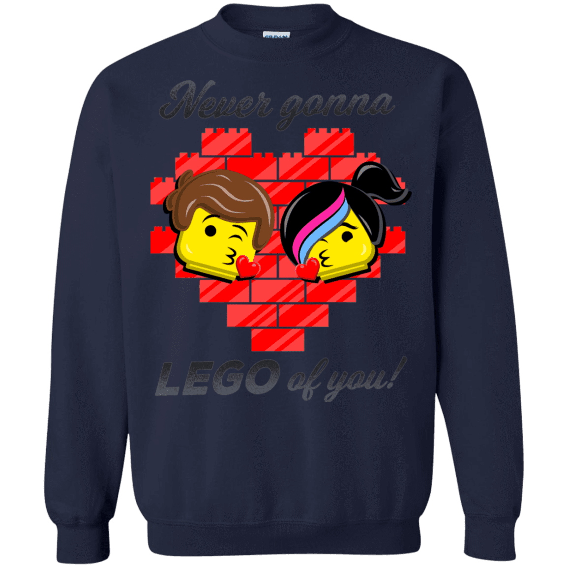 Sweatshirts Navy / S Never LEGO of You Crewneck Sweatshirt