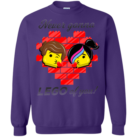 Sweatshirts Purple / S Never LEGO of You Crewneck Sweatshirt