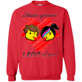 Sweatshirts Red / S Never LEGO of You Crewneck Sweatshirt