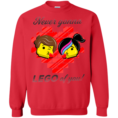 Sweatshirts Red / S Never LEGO of You Crewneck Sweatshirt