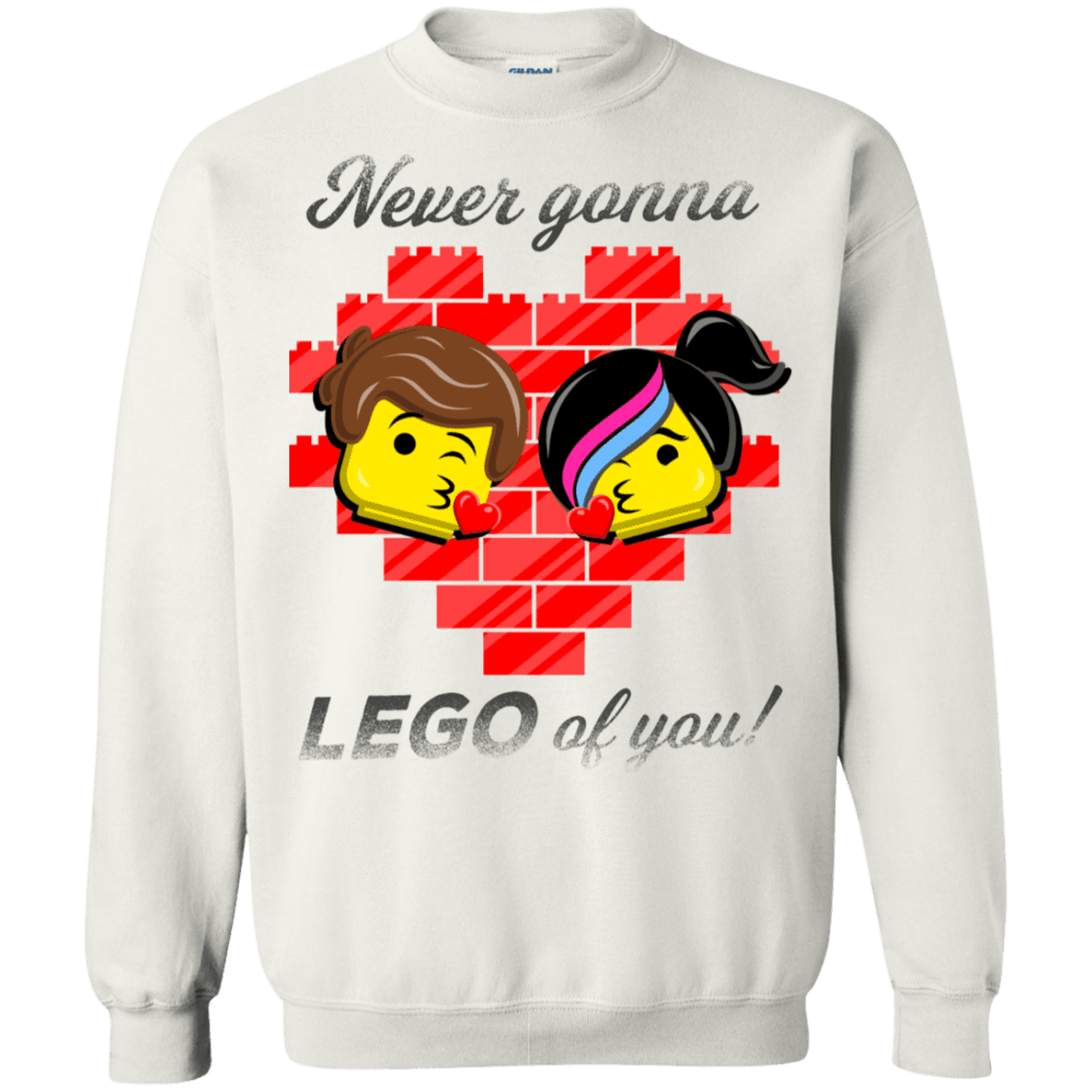 Sweatshirts White / S Never LEGO of You Crewneck Sweatshirt