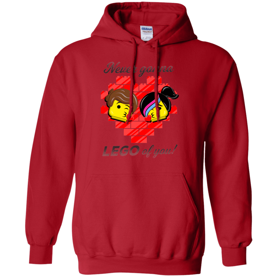 Sweatshirts Red / S Never LEGO of You Pullover Hoodie