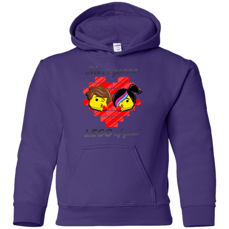 Sweatshirts Purple / YS Never LEGO of You Youth Hoodie