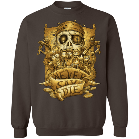 Sweatshirts Dark Chocolate / Small Never Say Die Crewneck Sweatshirt