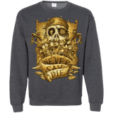 Sweatshirts Dark Heather / Small Never Say Die Crewneck Sweatshirt