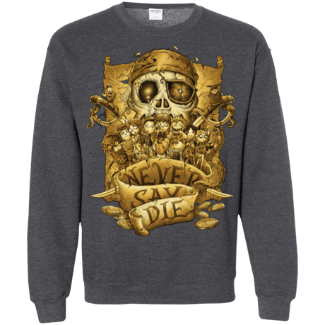 Sweatshirts Dark Heather / Small Never Say Die Crewneck Sweatshirt