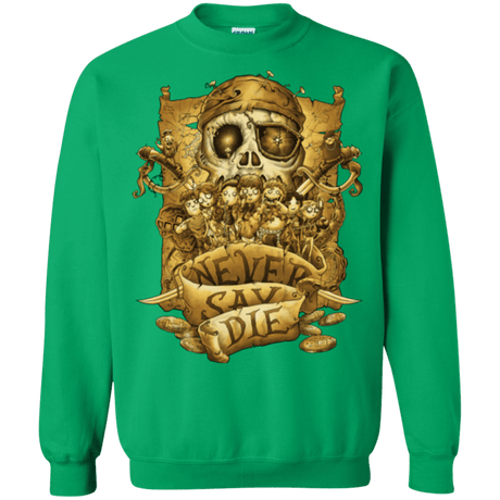 Sweatshirts Irish Green / Small Never Say Die Crewneck Sweatshirt
