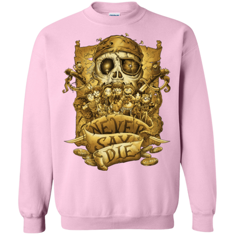 Sweatshirts Light Pink / Small Never Say Die Crewneck Sweatshirt