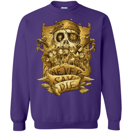 Sweatshirts Purple / Small Never Say Die Crewneck Sweatshirt
