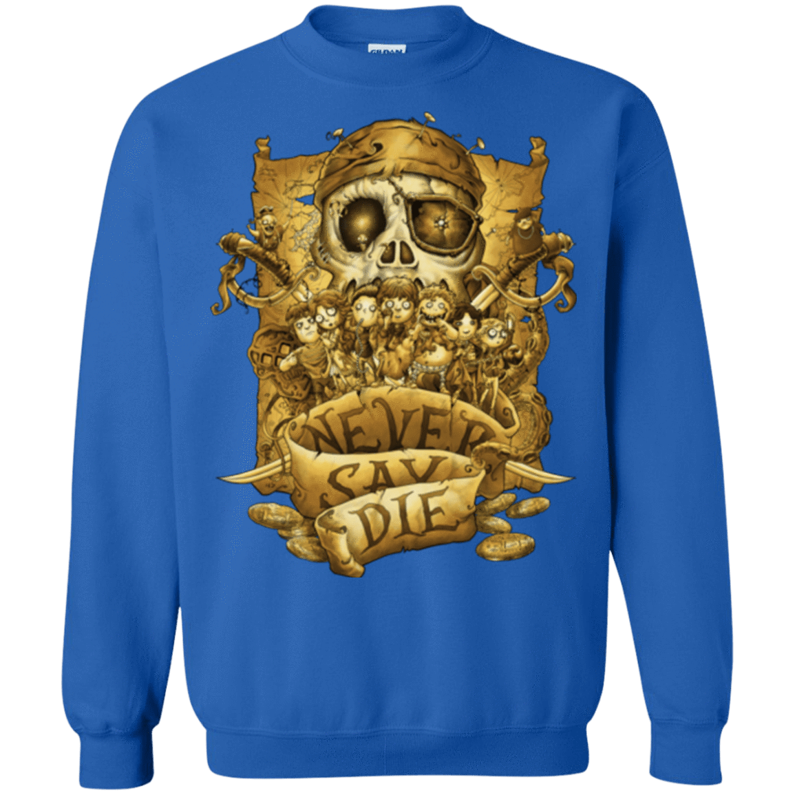 Sweatshirts Royal / Small Never Say Die Crewneck Sweatshirt