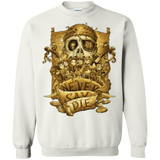 Sweatshirts White / Small Never Say Die Crewneck Sweatshirt
