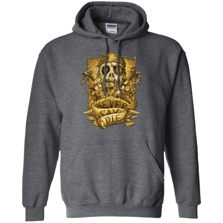 Sweatshirts Dark Heather / Small Never Say Die Pullover Hoodie