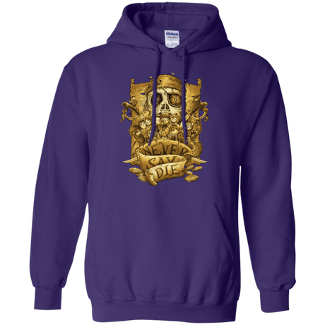 Sweatshirts Purple / Small Never Say Die Pullover Hoodie