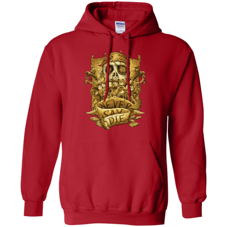 Sweatshirts Red / Small Never Say Die Pullover Hoodie
