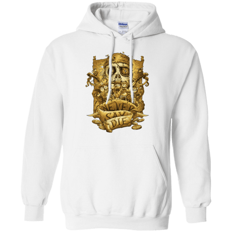 Sweatshirts White / Small Never Say Die Pullover Hoodie