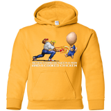 Sweatshirts Gold / YS Never Stand Between A Man And A Cooked Chicken Youth Hoodie