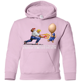 Sweatshirts Light Pink / YS Never Stand Between A Man And A Cooked Chicken Youth Hoodie