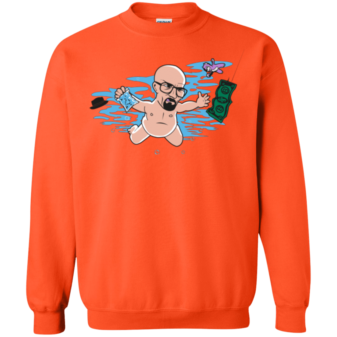 Sweatshirts Orange / Small NeverBad Crewneck Sweatshirt