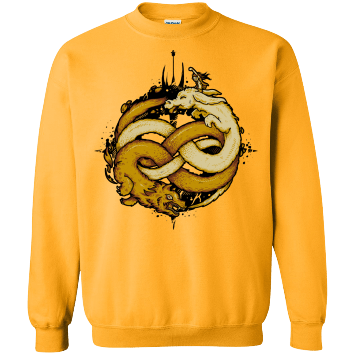 Sweatshirts Gold / Small NEVERENDING FIGHT Crewneck Sweatshirt