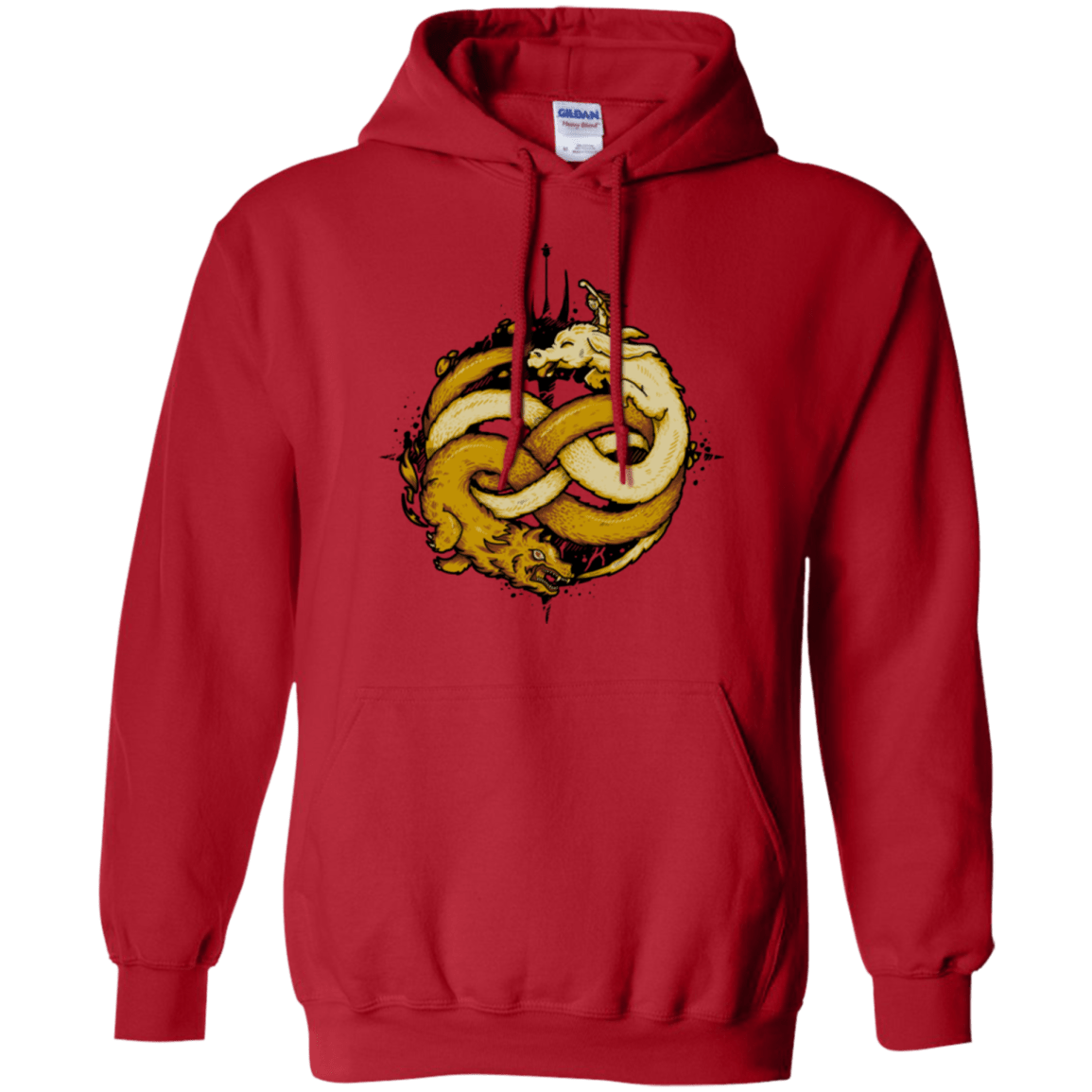 Sweatshirts Red / Small NEVERENDING FIGHT Pullover Hoodie
