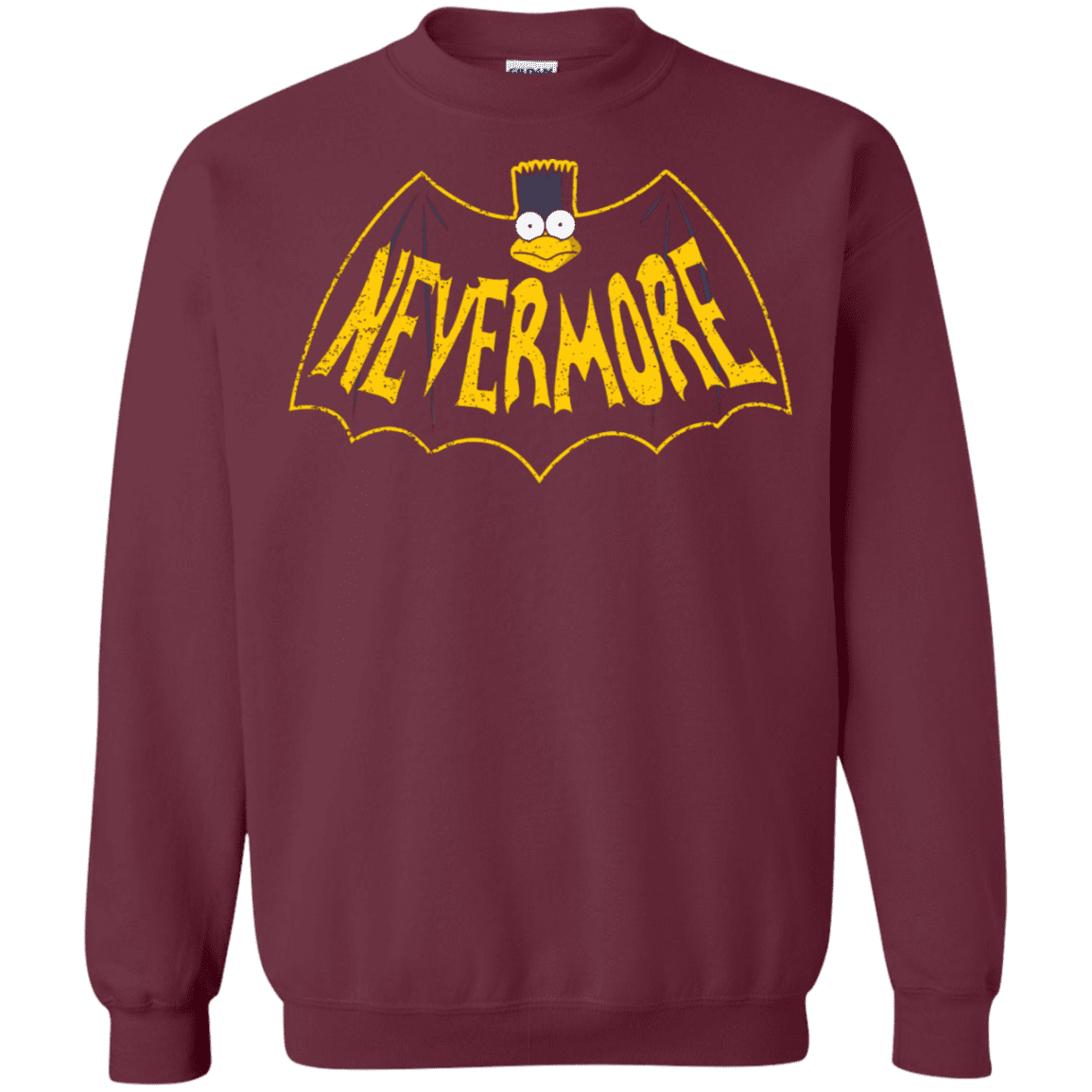 Sweatshirts Maroon / S Nevermore Crewneck Sweatshirt