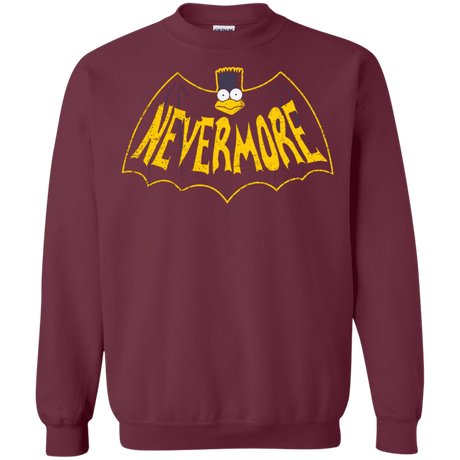 Sweatshirts Maroon / S Nevermore Crewneck Sweatshirt