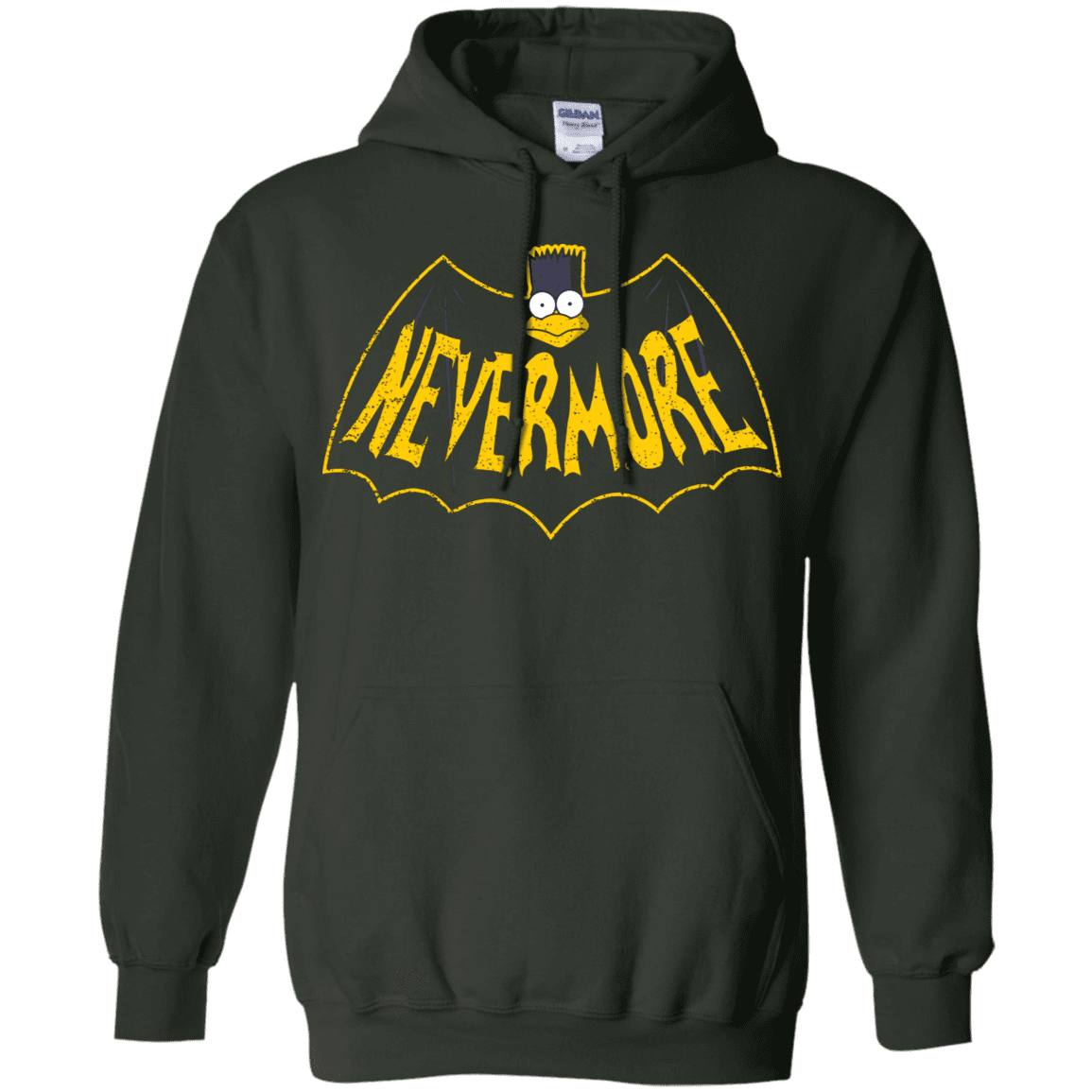 Sweatshirts Forest Green / S Nevermore Pullover Hoodie