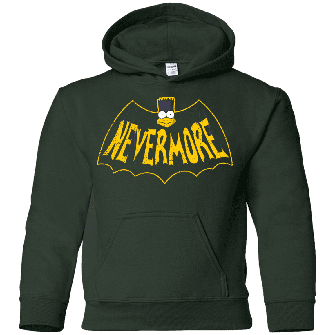 Sweatshirts Forest Green / YS Nevermore Youth Hoodie