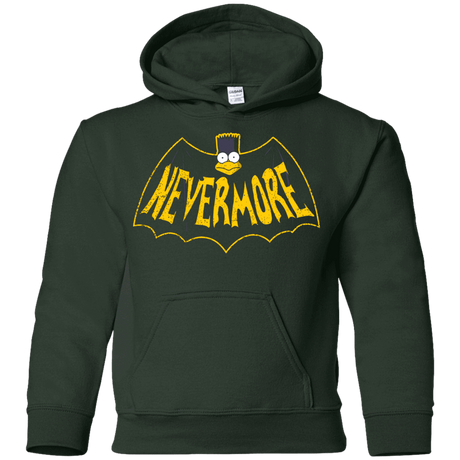 Sweatshirts Forest Green / YS Nevermore Youth Hoodie