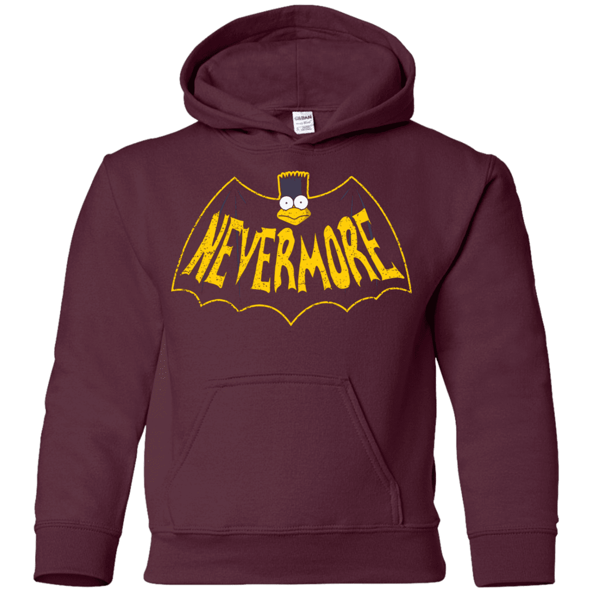 Sweatshirts Maroon / YS Nevermore Youth Hoodie