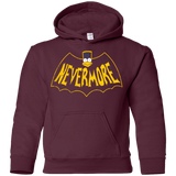 Sweatshirts Maroon / YS Nevermore Youth Hoodie