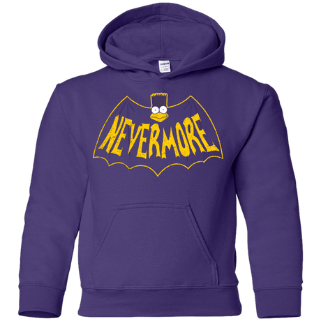 Sweatshirts Purple / YS Nevermore Youth Hoodie