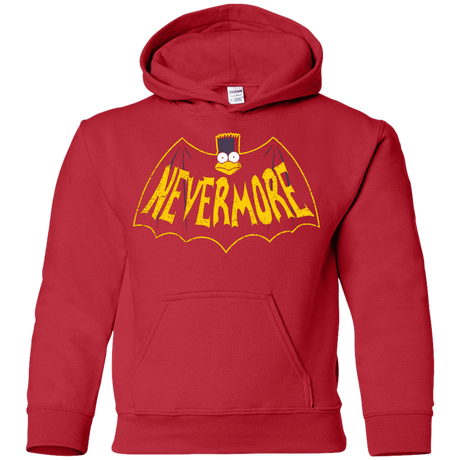 Sweatshirts Red / YS Nevermore Youth Hoodie