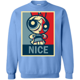 Sweatshirts Carolina Blue / S Nice Powerpuff Crewneck Sweatshirt