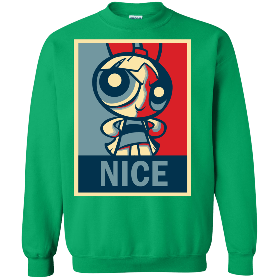 Sweatshirts Irish Green / S Nice Powerpuff Crewneck Sweatshirt